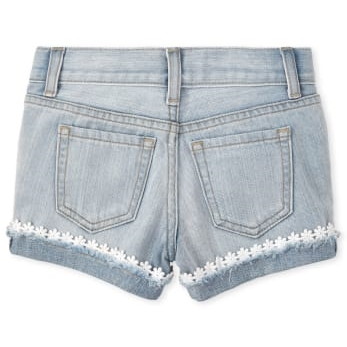 THE CHILDREN'S PLACE/チルドレンズプレイス Eyelet Denim Shortie ショーツ