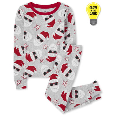 THE CHILDREN'S PLACE/チルドレンズプレイス Matching Family Glow Santa Snug Fit Cotton パジャマ