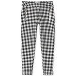 Houndstooth Zip Ponte Pull On Jeggings