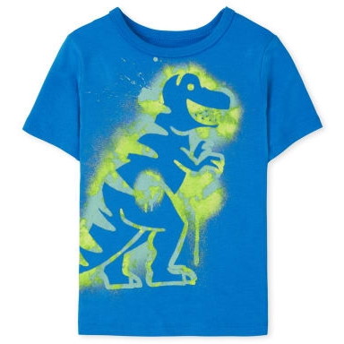 THE CHILDREN'S PLACE/チルドレンズプレイス Spray Paint Dino Graphic ティ