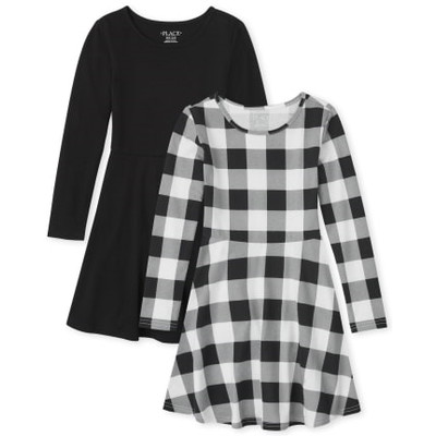 THE CHILDREN'S PLACE/チルドレンズプレイス Buffalo Plaid Skater ドレス 2-パック