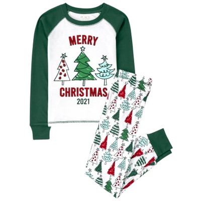 THE CHILDREN'S PLACE/チルドレンズプレイス Matching Family Christmas Tree Snug Fit Cotton パジャマ